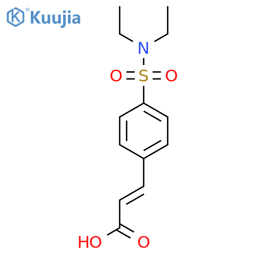 (2E)-3-4-(diethylsulfamoyl)phenylprop-2-enoic acid structure