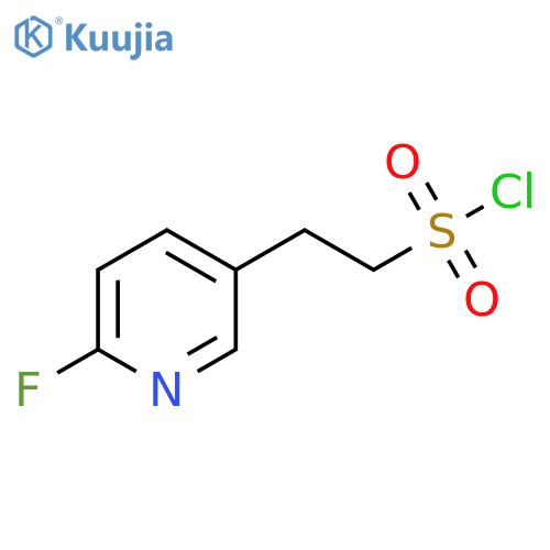 2-(6-Fluoropyridin-3-yl)ethane-1-sulfonyl chloride structure