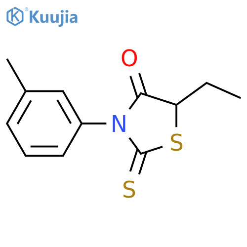 4-Thiazolidinone,5-ethyl-3-(3-methylphenyl)-2-thioxo- structure