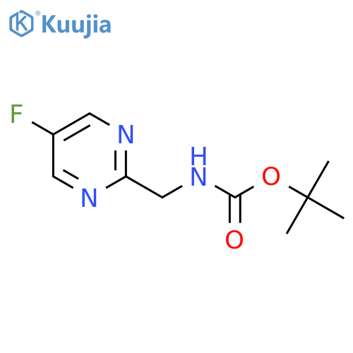 (5-Fluoro-pyrimidin-2-ylmethyl)-carbamic acid tert-butyl ester structure