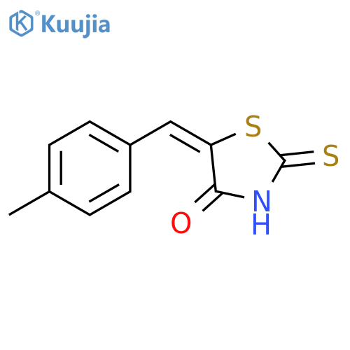 (5E)-5-[(4-Methylphenyl)methylene]-2-thioxo-4-thiazolidinone structure
