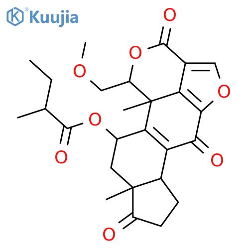 11-O-Deacetylwortmannin; 11-O-(2ξ-Methylbutanoyl) structure