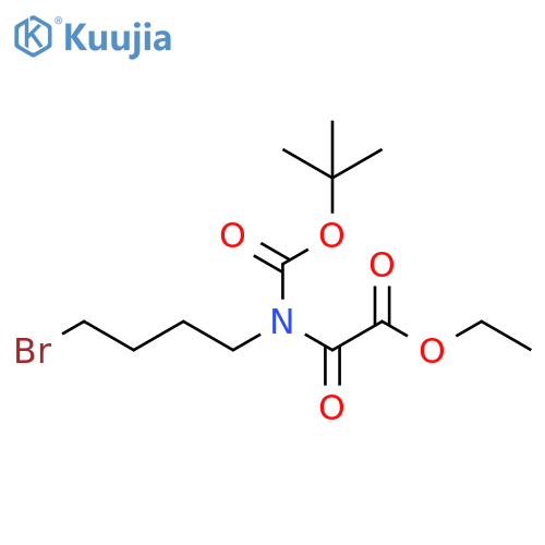 Acetic acid, 2-[(4-bromobutyl)[(1,1-dimethylethoxy)carbonyl]amino]-2-oxo-, ethyl ester structure