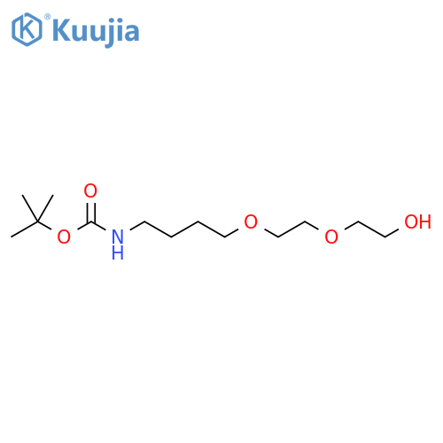 tert-Butyl (4-(2-(2-hydroxyethoxy)ethoxy)butyl)carbamate structure