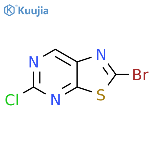 Thiazolo[5,4-d]pyrimidine, 2-bromo-5-chloro- structure
