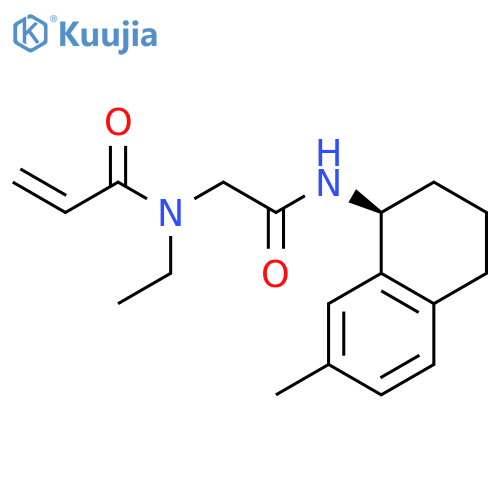 N-Ethyl-N-[2-oxo-2-[[(1S)-1,2,3,4-tetrahydro-7-methyl-1-naphthalenyl]amino]ethyl]-2-propenamide structure