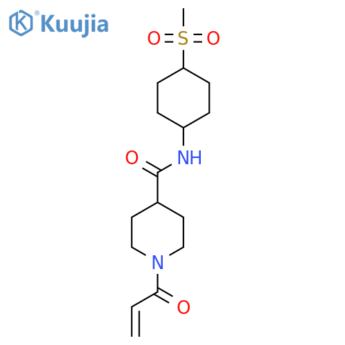 N-(4-Methylsulfonylcyclohexyl)-1-prop-2-enoylpiperidine-4-carboxamide structure