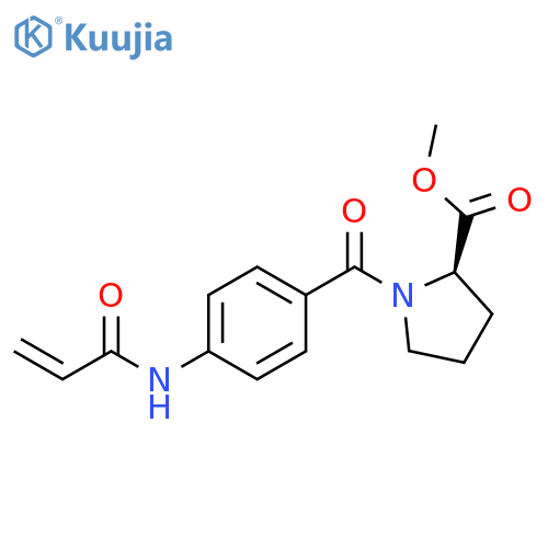 1-[4-[(1-Oxo-2-propen-1-yl)amino]benzoyl]-D-proline methyl ester structure