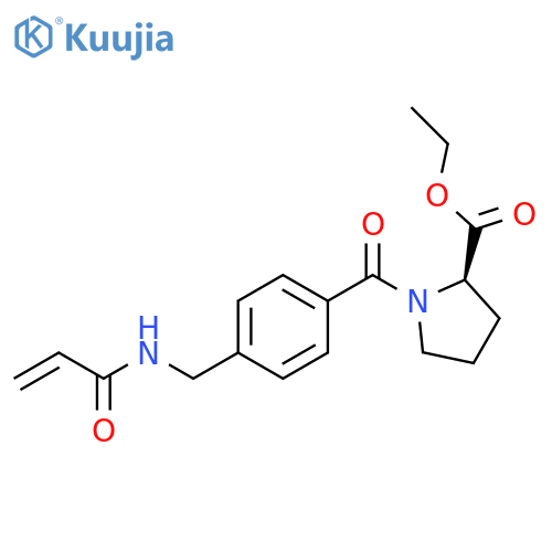 1-[4-[[(1-Oxo-2-propen-1-yl)amino]methyl]benzoyl]-D-proline ethyl ester structure