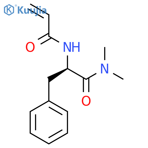 N-[(1R)-1-(dimethylcarbamoyl)-2-phenylethyl]prop-2-enamide structure