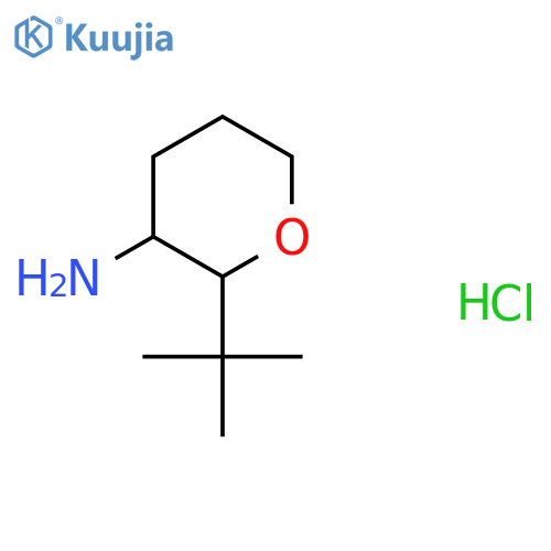 2-Tert-butyloxan-3-amine;hydrochloride structure