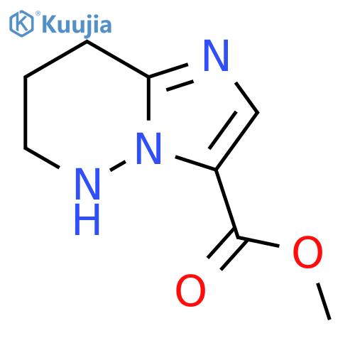 methyl 5H,6H,7H,8H-imidazo[1,2-b]pyridazine-3-carboxylate structure