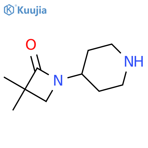 3,3-Dimethyl-1-piperidin-4-ylazetidin-2-one structure