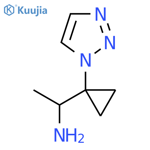 1-1-(1H-1,2,3-triazol-1-yl)cyclopropylethan-1-amine structure