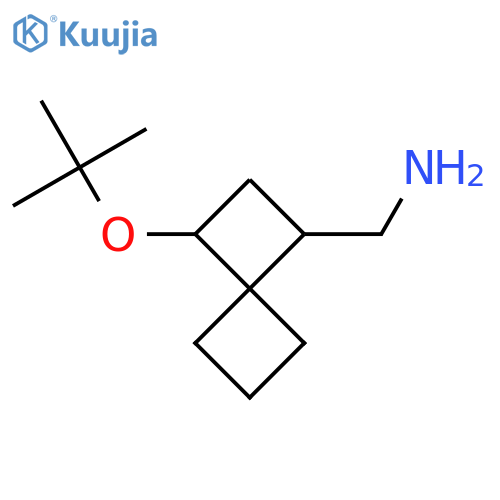 3-(tert-butoxy)spiro3.3heptan-1-ylmethanamine, Mixture of diastereomers structure