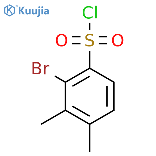 2-Bromo-3,4-dimethylbenzenesulfonyl chloride structure