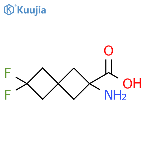 Spiro[3.3]heptane-2-carboxylic acid, 2-amino-6,6-difluoro- structure