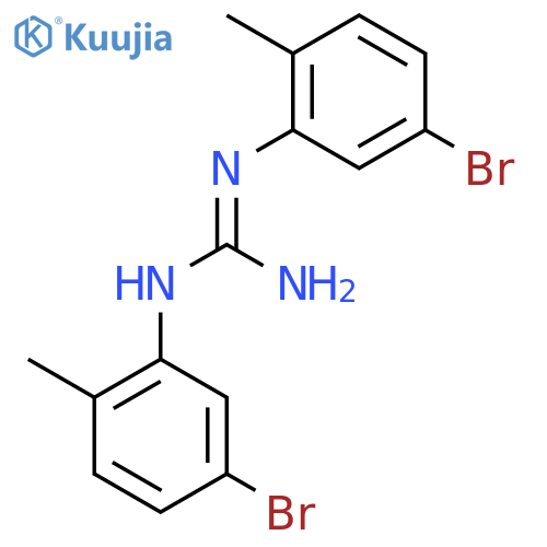 N,N'-bis(5-bromo-2-methylphenyl)guanidine structure