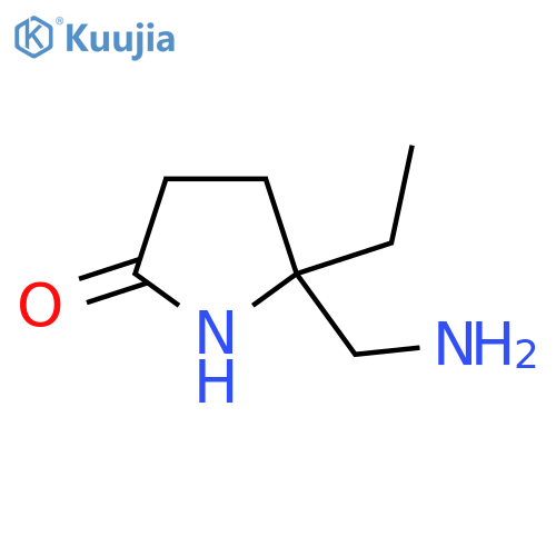 5-(Aminomethyl)-5-ethylpyrrolidin-2-one structure