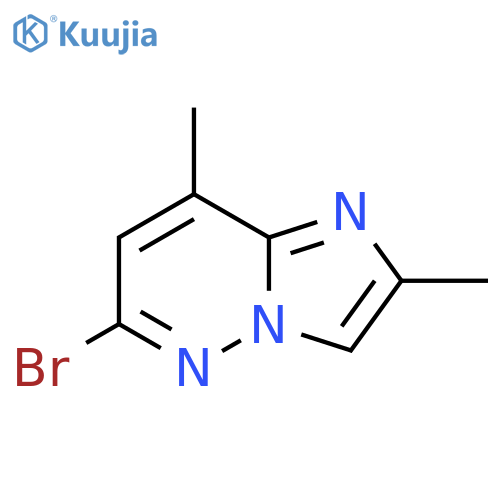 Imidazo[1,2-b]pyridazine, 6-bromo-2,8-dimethyl- structure