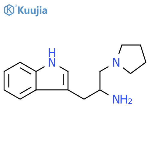 1-(1H-indol-3-yl)-3-(pyrrolidin-1-yl)propan-2-amin e structure