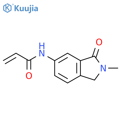N-(2-Methyl-3-oxo-1H-isoindol-5-yl)prop-2-enamide structure