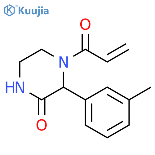 3-(3-Methylphenyl)-4-(1-oxo-2-propen-1-yl)-2-piperazinone structure