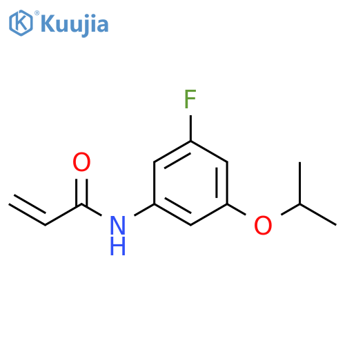 N-3-fluoro-5-(propan-2-yloxy)phenylprop-2-enamide structure