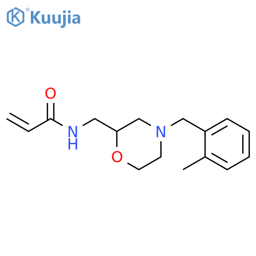 N-({4-(2-methylphenyl)methylmorpholin-2-yl}methyl)prop-2-enamide structure