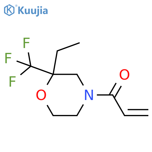 1-2-ethyl-2-(trifluoromethyl)morpholin-4-ylprop-2-en-1-one structure