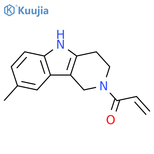 1-(1,3,4,5-Tetrahydro-8-methyl-2H-pyrido[4,3-b]indol-2-yl)-2-propen-1-one structure