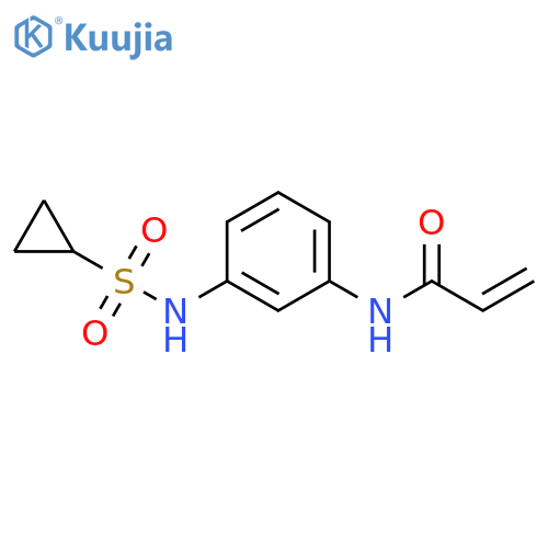 N-(3-cyclopropanesulfonamidophenyl)prop-2-enamide structure
