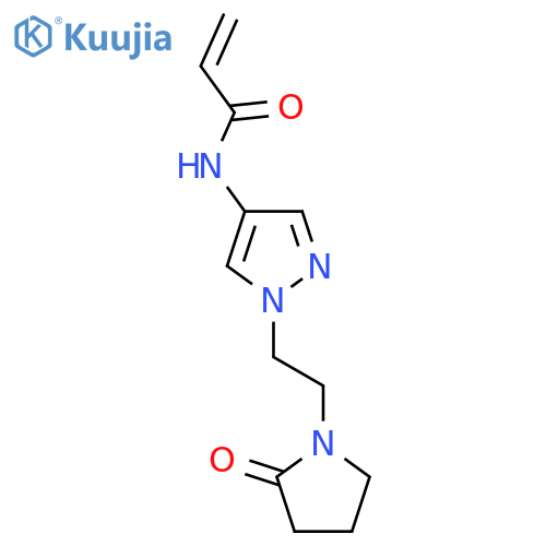 N-(1-(2-(2-Oxopyrrolidin-1-yl)ethyl)-1H-pyrazol-4-yl)acrylamide structure