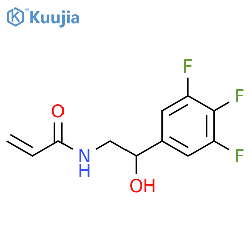 N-2-hydroxy-2-(3,4,5-trifluorophenyl)ethylprop-2-enamide structure