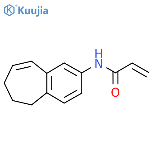 N-(8,9-Dihydro-7H-benzo[7]annulen-3-yl)prop-2-enamide structure