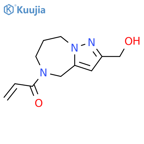 1-2-(hydroxymethyl)-4H,5H,6H,7H,8H-pyrazolo1,5-a1,4diazepin-5-ylprop-2-en-1-one structure