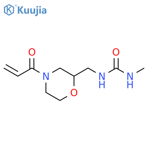 3-methyl-1-{4-(prop-2-enoyl)morpholin-2-ylmethyl}urea structure