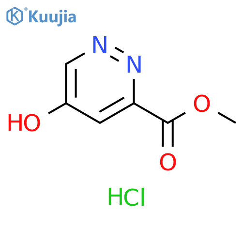 3-Pyridazinecarboxylic acid, 5-hydroxy-, methyl ester, hydrochloride (1:1) structure