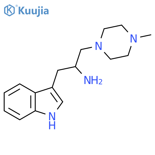 1-(1H-Indol-3-yl)-3-(4-methylpiperazin-1-yl)propan-2-amine structure