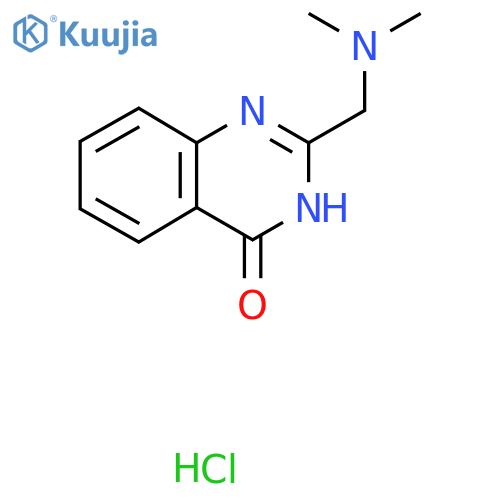 2-(dimethylamino)methyl-3,4-dihydroquinazolin-4-one hydrochloride structure