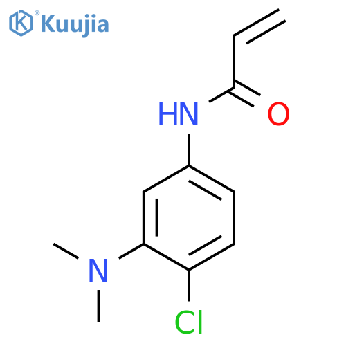 N-4-chloro-3-(dimethylamino)phenylprop-2-enamide structure