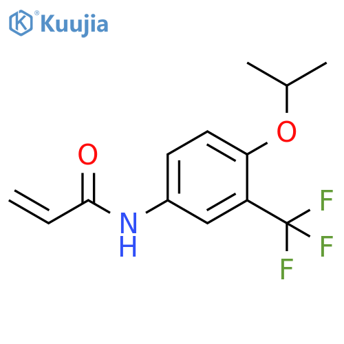 N-4-(propan-2-yloxy)-3-(trifluoromethyl)phenylprop-2-enamide structure