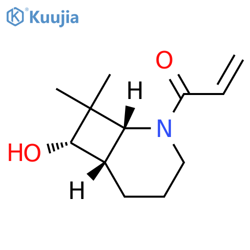 rac-1-(1R,6S,7S)-7-hydroxy-8,8-dimethyl-2-azabicyclo4.2.0octan-2-ylprop-2-en-1-one structure