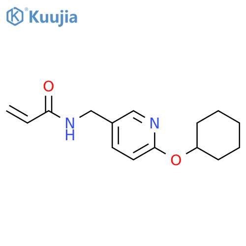 N-{6-(cyclohexyloxy)pyridin-3-ylmethyl}prop-2-enamide structure
