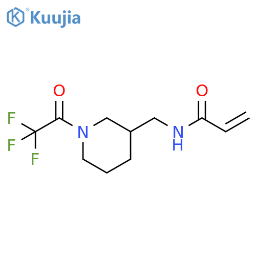 N-{1-(trifluoroacetyl)piperidin-3-ylmethyl}prop-2-enamide structure