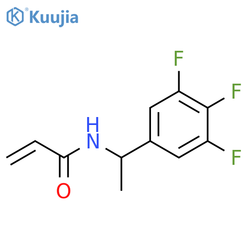 N-1-(3,4,5-trifluorophenyl)ethylprop-2-enamide structure