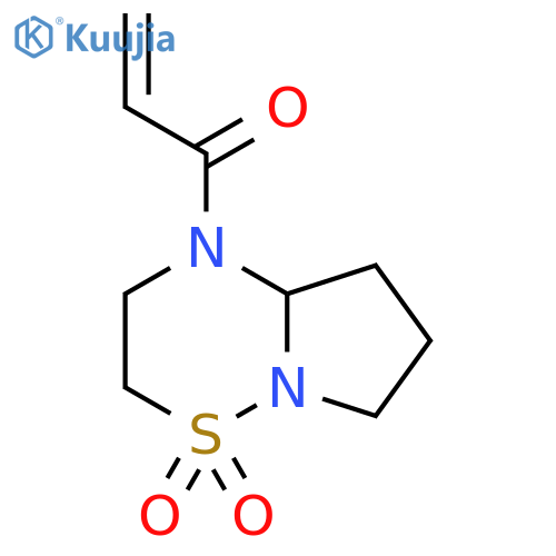1-(prop-2-enoyl)-hexahydro-1H-4lambda6-pyrrolo1,2-b1,2,4thiadiazine-4,4-dione structure