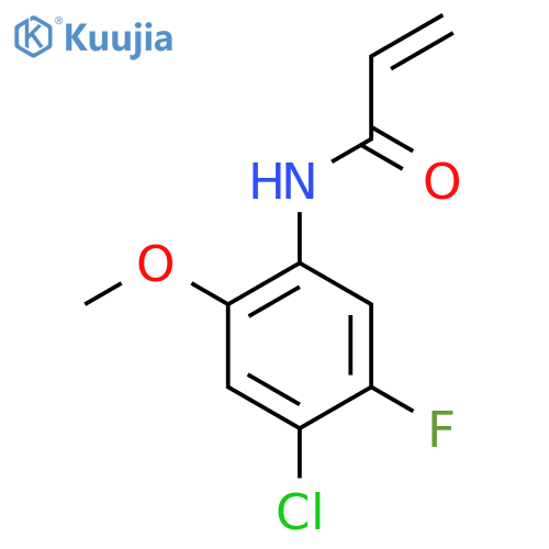 N-(4-chloro-5-fluoro-2-methoxyphenyl)prop-2-enamide structure