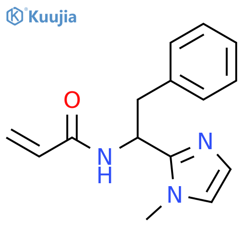 N-[1-(1-Methyl-1H-imidazol-2-yl)-2-phenylethyl]-2-propenamide structure