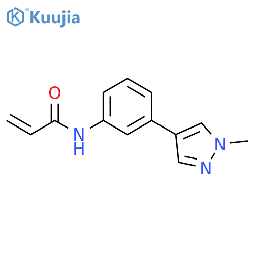 N-3-(1-methyl-1H-pyrazol-4-yl)phenylprop-2-enamide structure